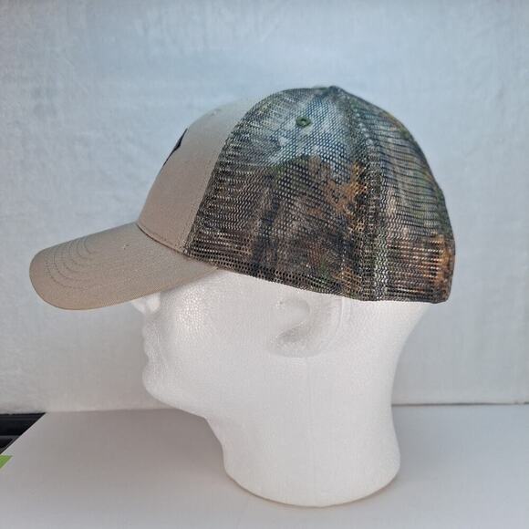 South Carolina Hunting Trucker Snapback Hat Cap Camo Beige Mesh-Back Realtree - Picture 3 of 8